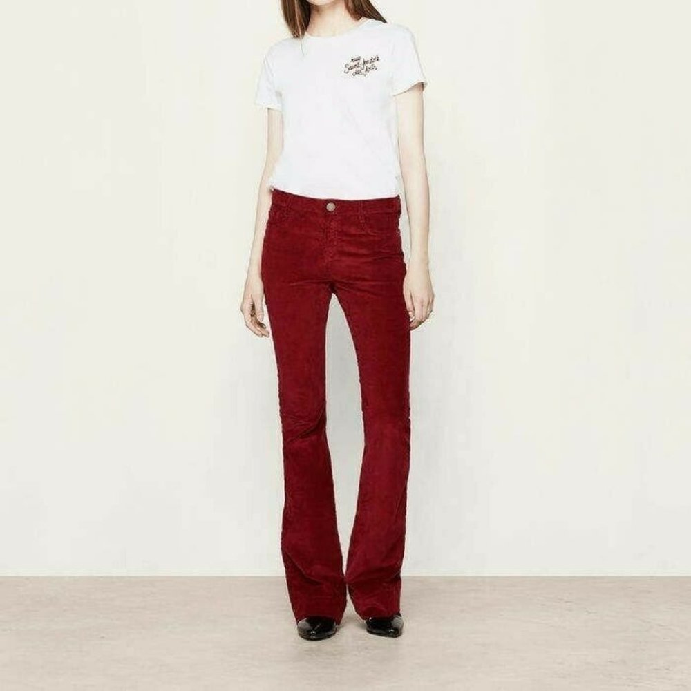MAJE 40 L 30 Bordeaux Maroon